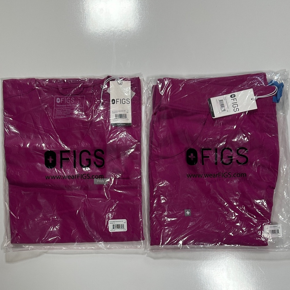 Figs Raspberry L scrubs